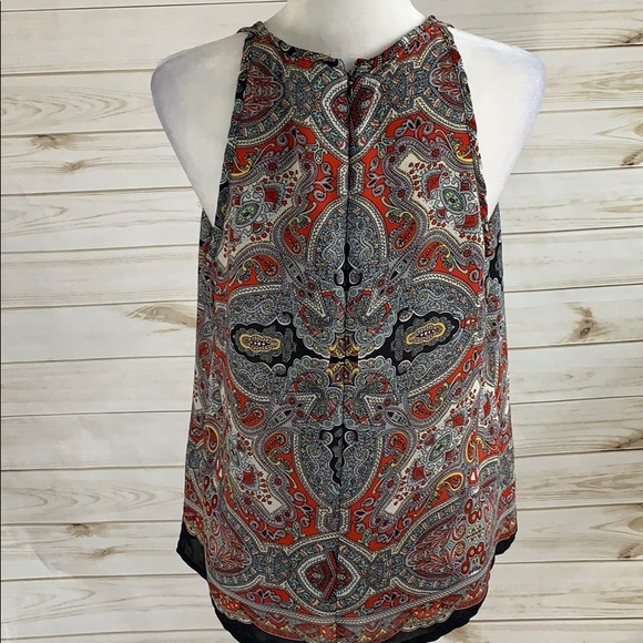 Super cute Cynthia Rowley Halter style top - Sz L - Picture 3 of 7